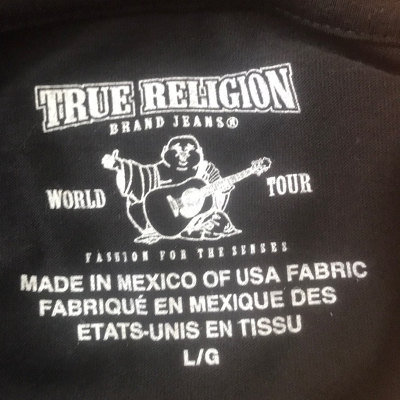 True Religion men polo Buddha shirt. size XS,S,M,L - Picture 4 of 7